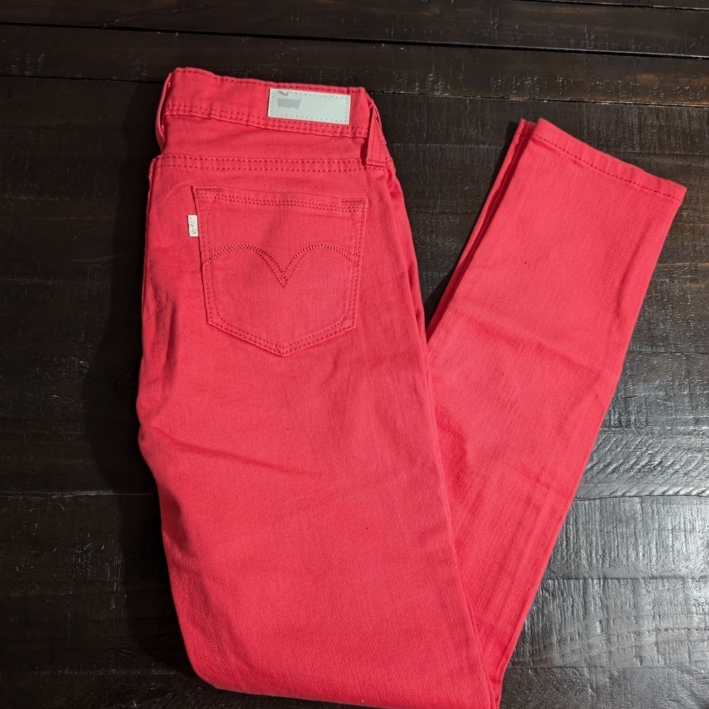 Levi's DENIM CURVE Women's Hot Pink Jeans